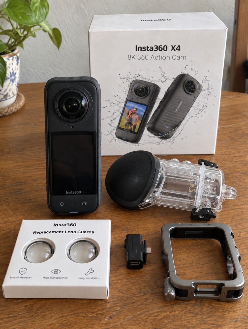Insta360 X4 8K 360 Camera Bundle – Like New + Box & Extra Accessories